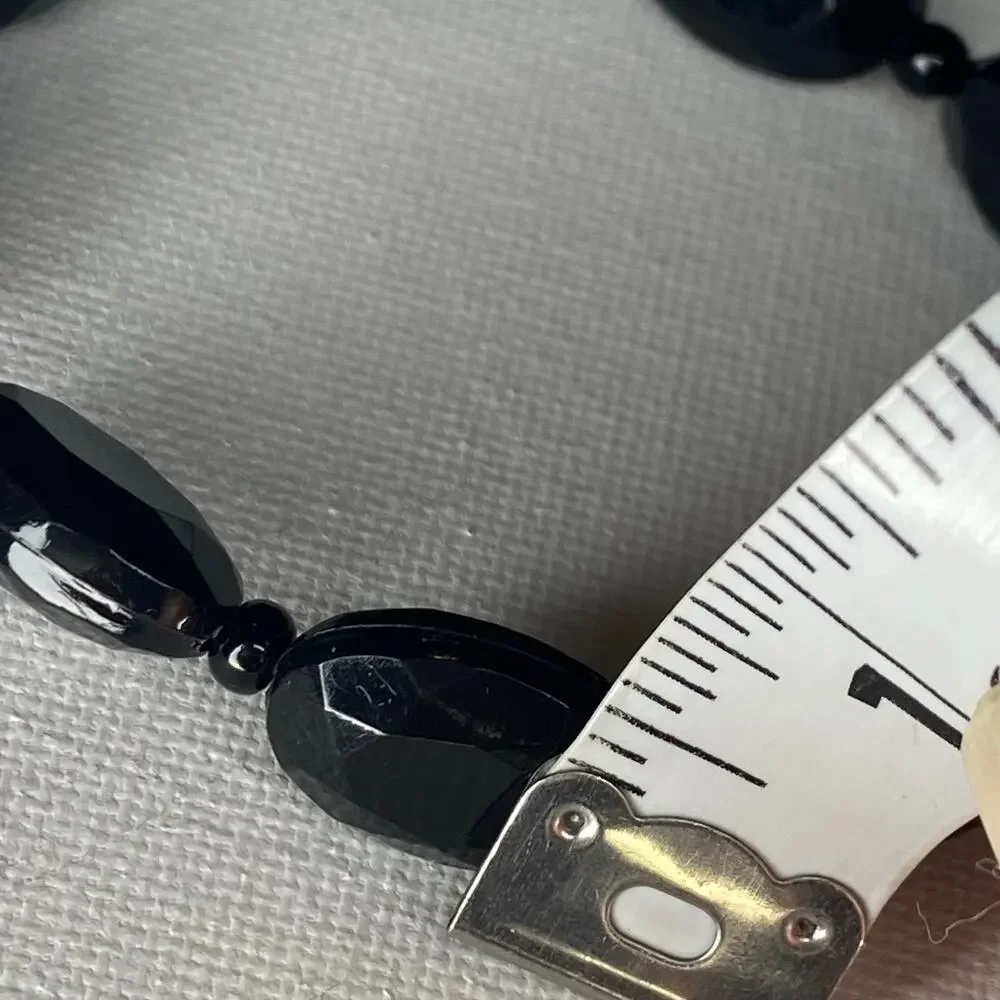 Handmade Evil Eye Bracelet and Black Beaded Stretchy Bracelets